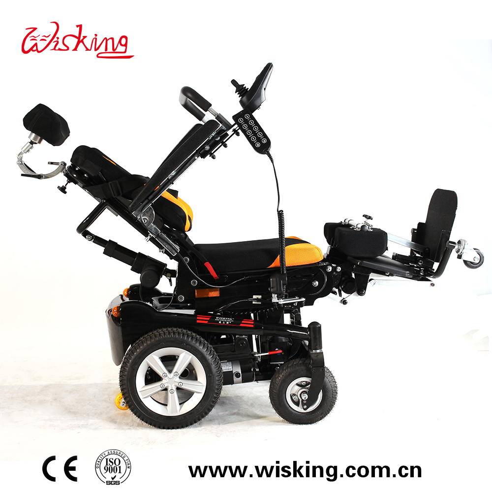 Carrozzina elettrica reclinabile sollevabile multifunzionale per disabili e feriti