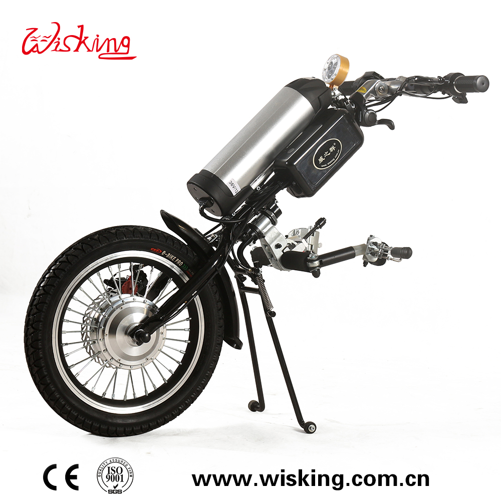 rimorchio per sedia a rotelle elettrica per esterni con ruote grandi per disabili