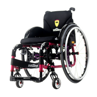 sedia a rotelle attiva pieghevole in lega di alluminio leggera per disabili