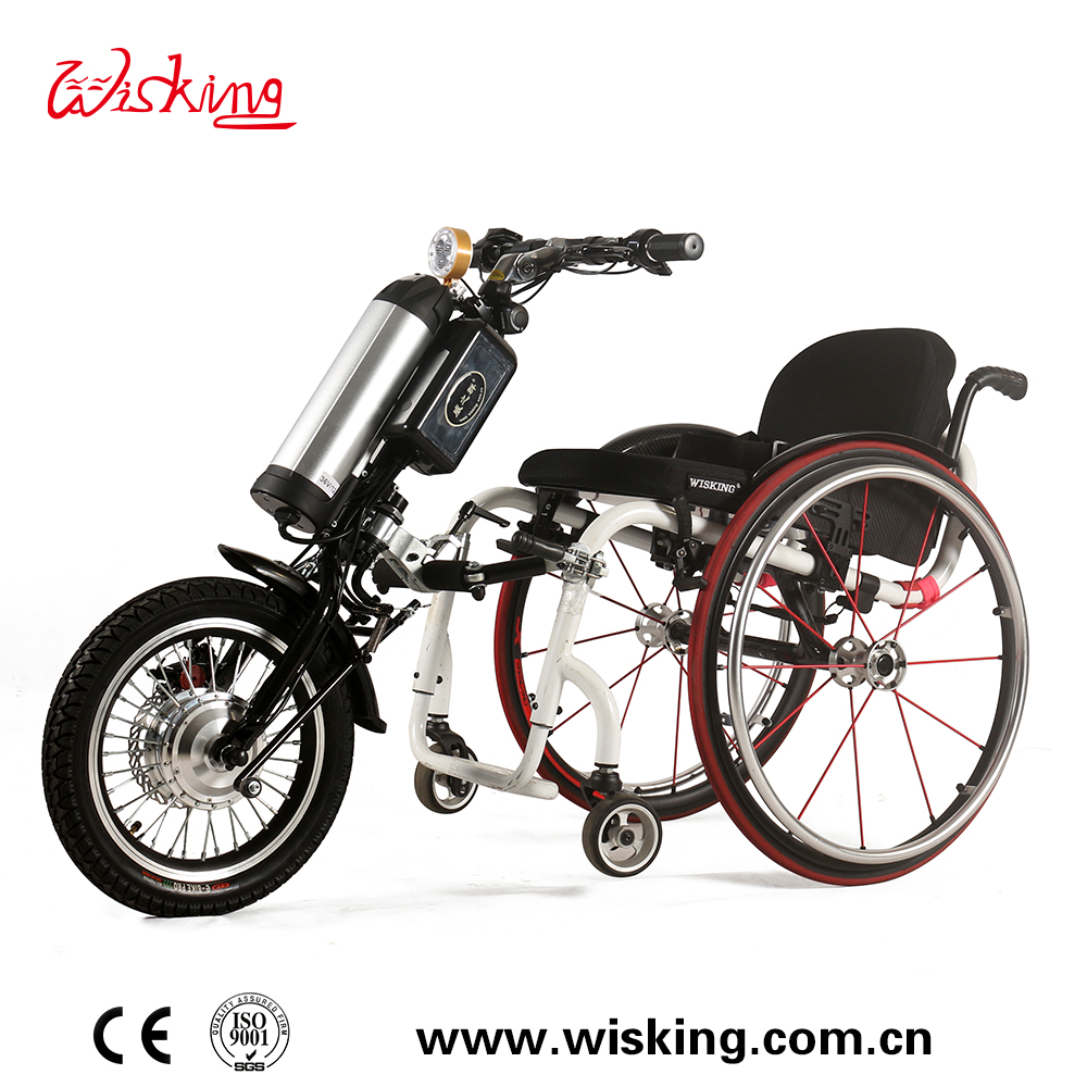 rimorchio per sedia a rotelle handcycle con batteria al litio per disabili