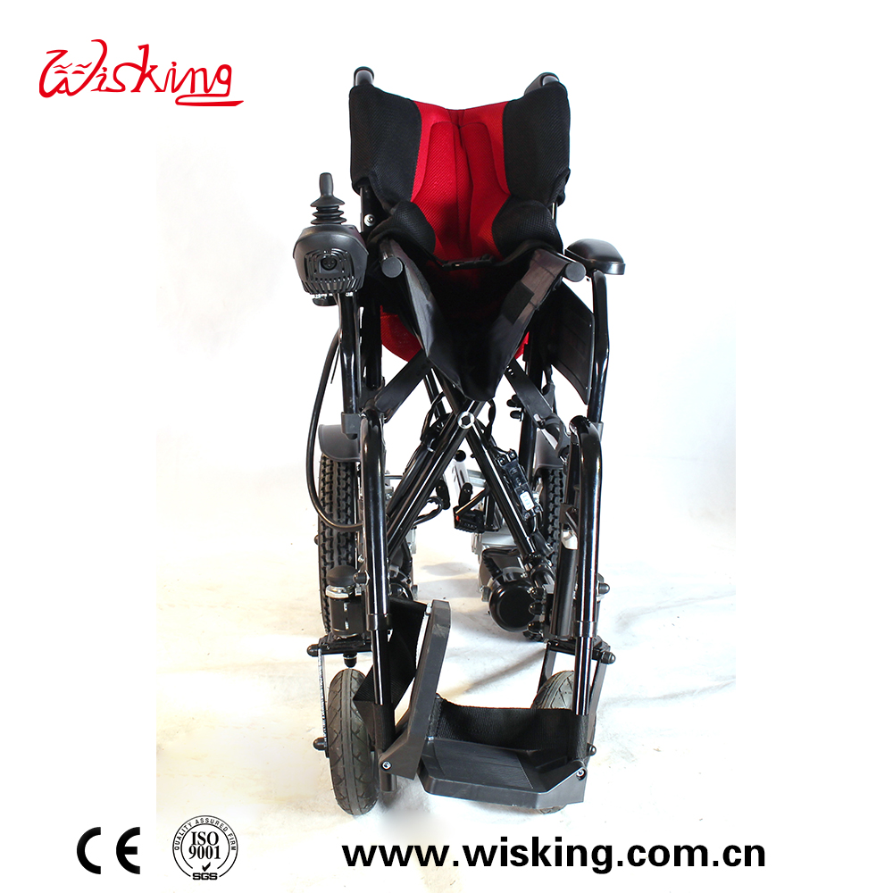 sedia a rotelle elettrica pieghevole portatile leggera per disabili