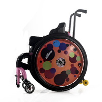 sedia a rotelle attiva per bambini colorata personalizzata per lo sport