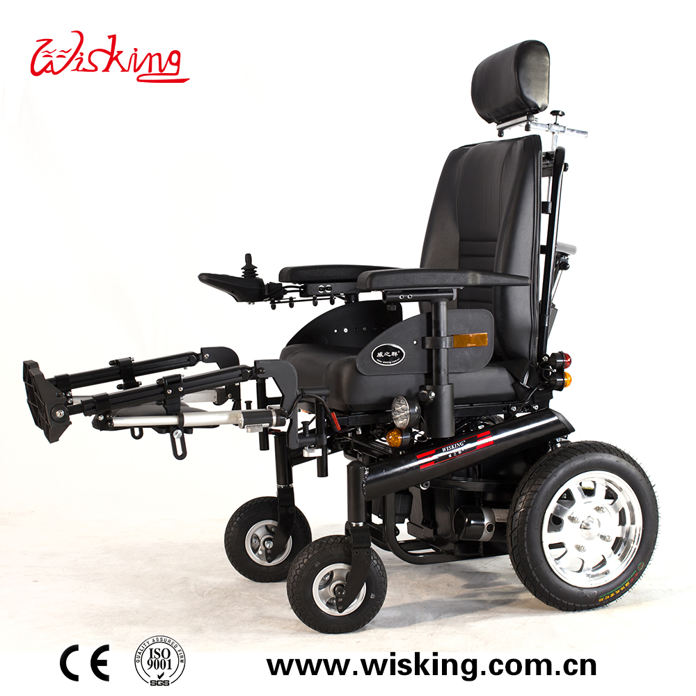 Sedia a rotelle elettrica reclinabile per ospedale a funzioni complete con 6 motori per disabili