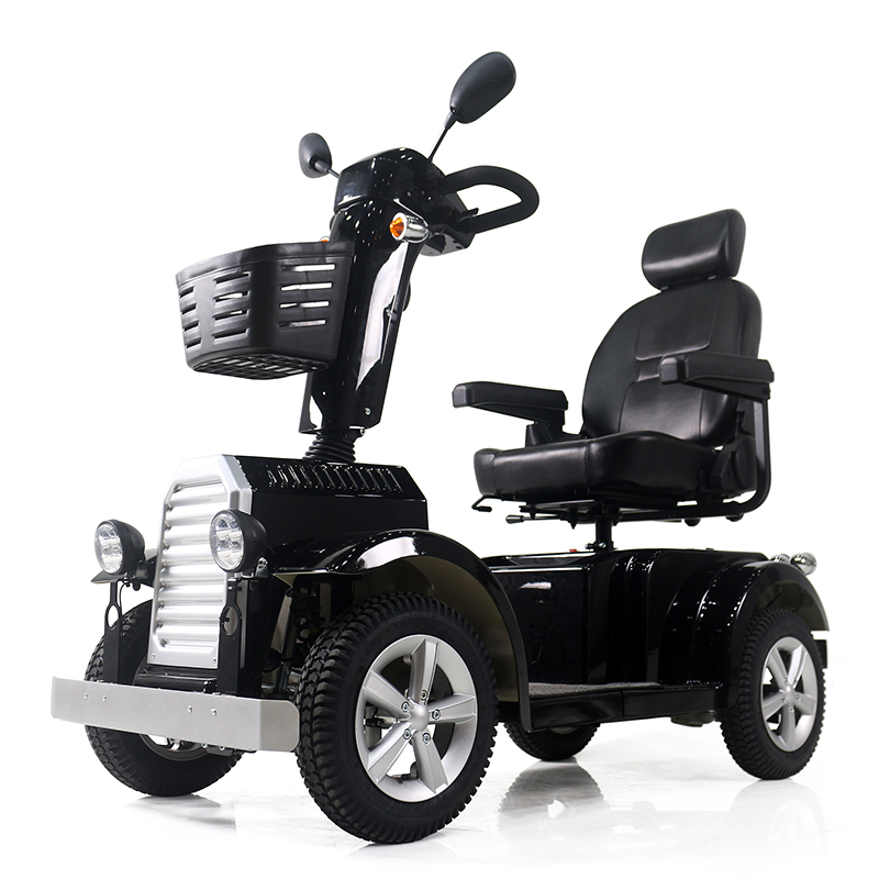 Scooter di mobilità con motore a spazzole a lungo raggio per persone grasse