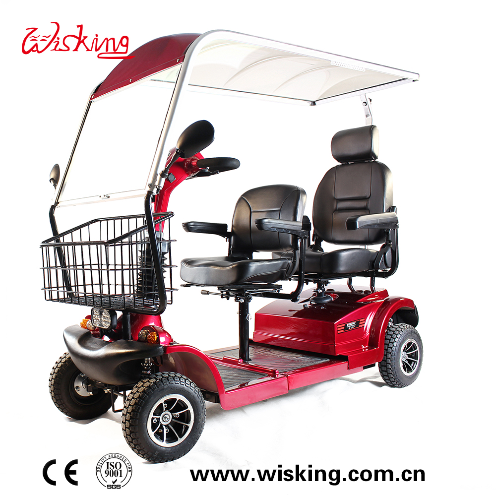 Scooter per la mobilità dei sedili anteriori e posteriori con tetto per anziani